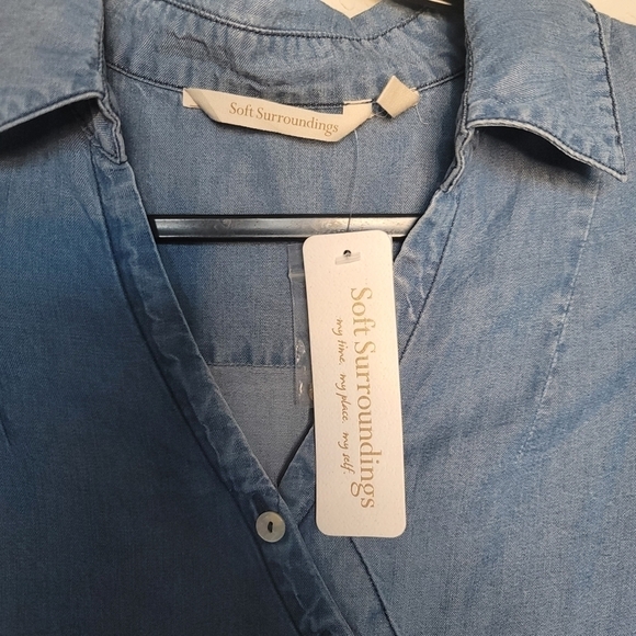 NWT Soft Surroundings Womens Tencel Tunic Top - Picture 9 of 9